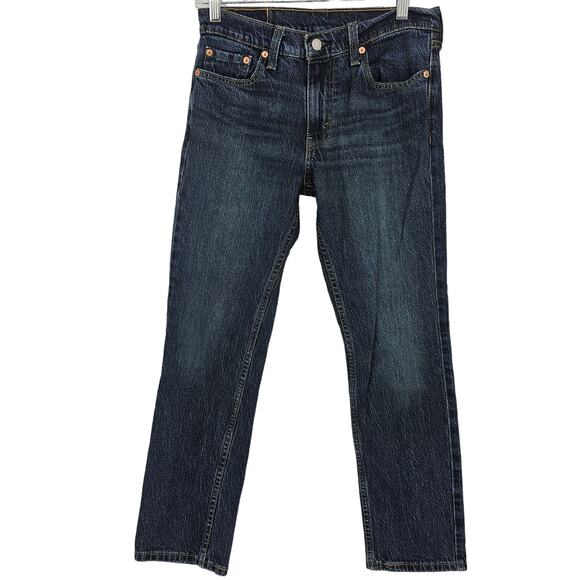 Levi's Mens size 30X30 511 Slim Fit Dark Wash Denim Blue Jeans No Distressing - Picture 1 of 9
